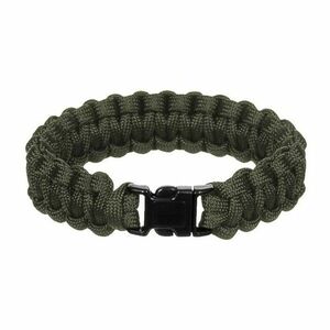 WARAGOD Brățară Paracord cu clip de plastic Corna, verde imagine