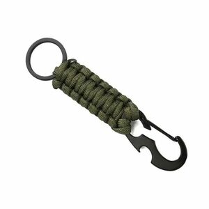 WARAGOD Paracord supraviețuire mutifuncțional keyring Laito, verde imagine