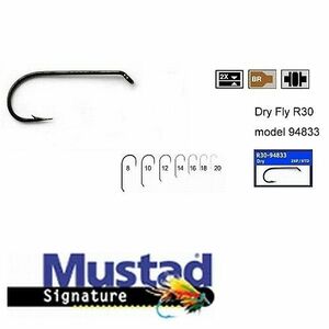Carlige pentru musca bronz , forjate (M.R50.94840.) Mustad (Marime Carlige: Nr. 18) imagine