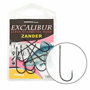 Carlige EnergoTeam Excalibur Zander Worm (Marime Carlige: Nr. 1) imagine