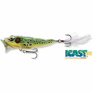 Vobler Livetarget Frog Popper, culoare Green-Yellow, 7.5cm, 14g imagine