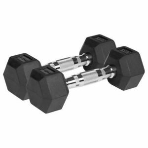 Gantere REBEL ACTIV RBA-2325-03, Fonta cauciucata, 2 x 3kg imagine