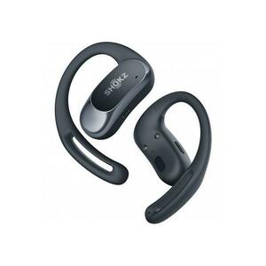 Casti alergare wireless Shokz OpenFit Air, Technologie DirectPitch™, Autonomie 6/28 ore, IP54 (Negru) imagine