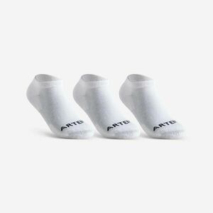 Set 3 Perechi Şosete Scurte Tenis RS100 Alb Copii imagine