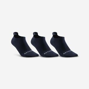 Set 3 Perechi Şosete Scurte Tenis RS160 Bleumarin Adulți imagine
