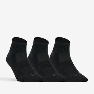 SET DE 3 ȘOSETE MEDII DE SPORT DECATHLON RS 500 NEGRU imagine