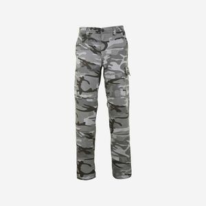 Pantalon Cargo rezistent Stepă 300 Camuflaj Negru imagine
