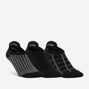 Set 3 Perechi Şosete scurte Fitness cardio Negru-Alb imagine