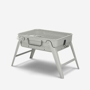 Grătar 500 portabil de camping 4 persoane - cu lemn, cărbuni și brichete de lemn imagine