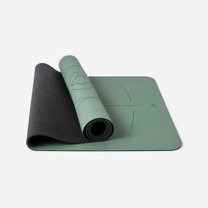 Saltea de yoga dinamică ultra-aderentă grosime 4 mm, Verde imagine
