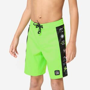 Șort de baie surf 900 Band Verde Copii imagine