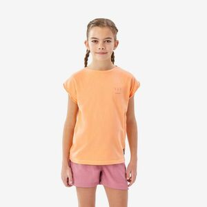 Tricou Drumeție NH100 Portocaliu Copii 7-15 ani imagine