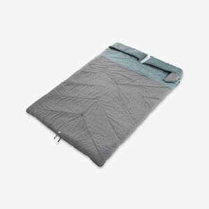 Sac de dormit dublu pentru camping 0° Bumbac ULTIM COMFORT - 2 persoane imagine