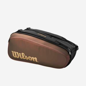 Geantă de tenis thermobag Wilson super tour pro staff 9r maro-negru imagine