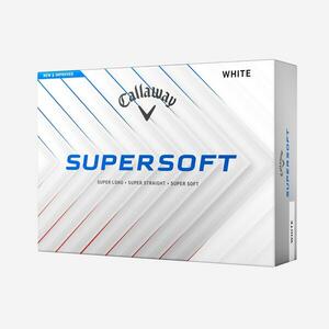 Set 12 mingi de golf Callaway Supersoft Alb imagine