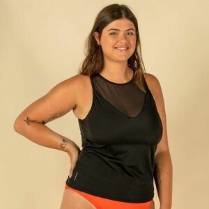 MAIOU DE BAIE TANKINI MAI UNI NEGRU BUREȚI DETAȘABILI DAMĂ imagine