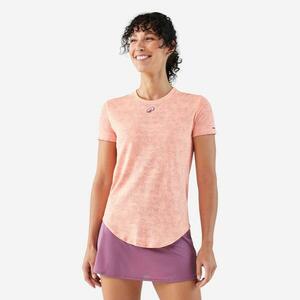 Tricou tehnic respirant de padel Portocaliu-corai Damă imagine