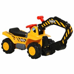 Excavator 4 in 1 HOMCOM, pentru copii 3-8 ani, 98x30x46cm | Aosom Romania imagine