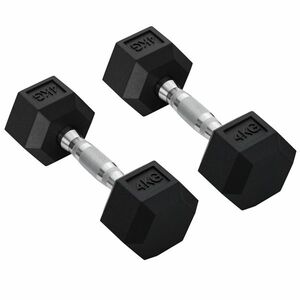 HOMCOM Haltere Hex 4kg Antiderapant | Aosom Romania imagine
