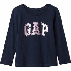 GAP V-FRCH LOGO Tricou pentru fete cu mânecă lungă, albastru închis, mărime imagine