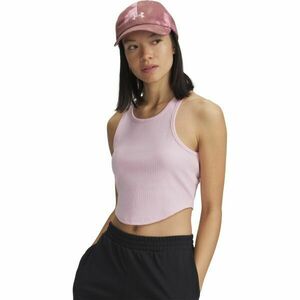 Under Armour RIVAL RIB TANK Maiou damă, roz, mărime S imagine
