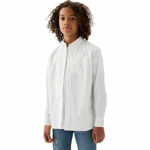 GAP LS POPLIN Cămașă pentru băieți, alb, mărime imagine