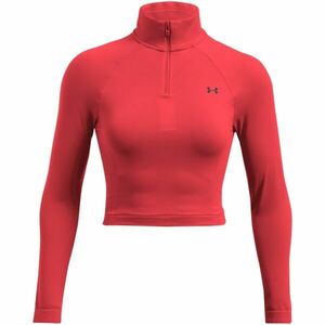 Under Armour VANISH SEAMLESS 1/4 ZIP Tricou pentru damă, roșu, mărime imagine