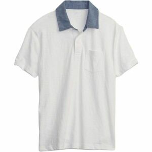 GAP CHAMBRAY POLO Tricou băieți, alb, mărime imagine