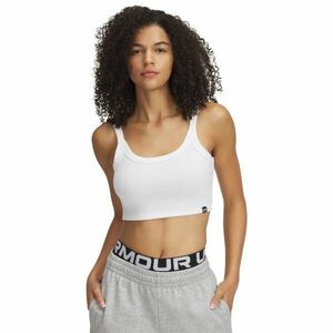 Under Armour RIVAL RIB BABY TANK Maiou de damă, alb, mărime M imagine