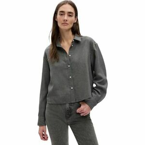 GAP LS CROPPED Cămașă damă, gri închis, mărime imagine