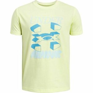 Under Armour SPLIT BIG LOGO Tricou de băieți, galben, mărime M imagine