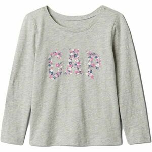 GAP V-FRCH LOGO Tricou pentru fete cu mânecă lungă, gri, mărime imagine