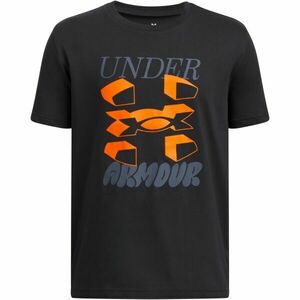 Under Armour SPLIT BIG LOGO Tricou de băieți, negru, mărime XL imagine