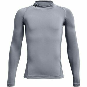 Under Armour HG ARMOUR MOCK Tricou compresiv pentru băieți, gri, mărime imagine