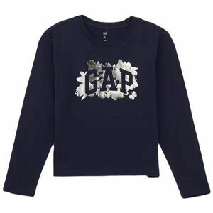 GAP FRCH VALUE LOGO Tricou cu mânecă lungă pentru fete, albastru închis, mărime imagine