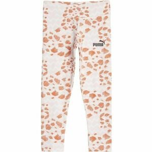 Puma ESSENTIALS MIX MTCH AOP LEGGINGS G Colanți pentru fete, bej, mărime imagine