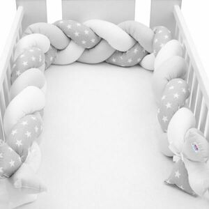 NEW BABY STELUȚE Protecție pentru pătuț, gri, mărime imagine