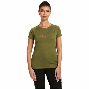 KILPI ZARJA Tricou din lână merino pentru femei, verde închis, mărime imagine
