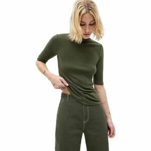 GAP BABY RIB MOCK Tricou de damă, kaki, mărime imagine