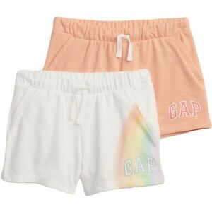 GAP V-SP LOGO 2PK Pataloni scurți pentru fetițe, alb, mărime imagine