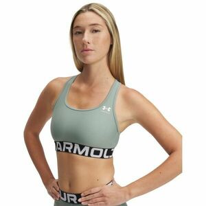 Under Armour HG MID BRANDED Sutien sport damă, verde deschis, mărime imagine