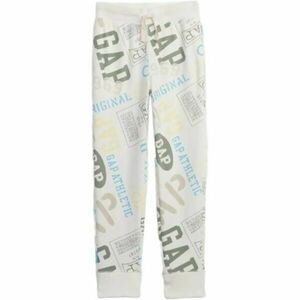 GAP V-SPR PRT LOGO Pantaloni de trening pentru băieți, alb, mărime imagine