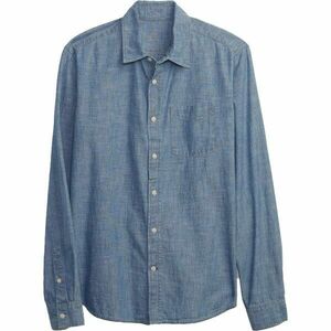 GAP V-LS CHAMBRAY Cămașă bărbătească, albastru, mărime imagine