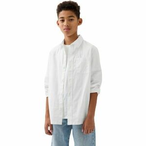 GAP LS LINEN Cămașă pentru băieți, alb, mărime imagine