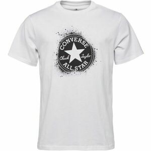 Converse CHUCK DISTORT SPRAY PAINT TEE Tricou pentru bărbați, alb, mărime imagine