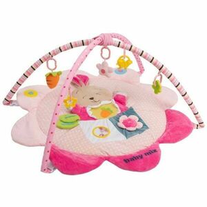 BABY MIX IEPURAȘUL Covoraș de joacă cu arcadă, roz, mărime imagine