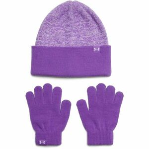 Under Armour BEANIE COMBO Set căciulă și mănuși, mov, mărime imagine
