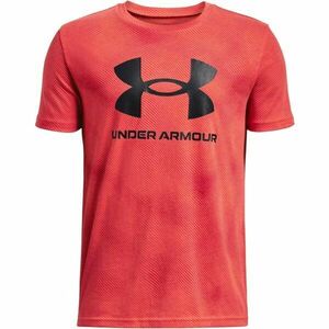 Under Armour SPORTSTYLE Tricou de băieți, roșu, mărime imagine