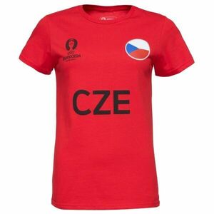 FANATICS UEFA EURO 2024 CZECHIA NATION FLAG Tricou pentru femei, roșu, mărime imagine