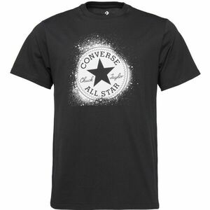 Converse CHUCK DISTORT SPRAY PAINT TEE Tricou pentru bărbați, negru, mărime imagine